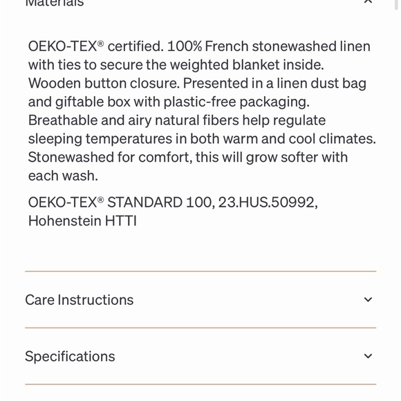 NWT Baloo French Linen Duvet Cover King Blanket - Picture 7 of 10